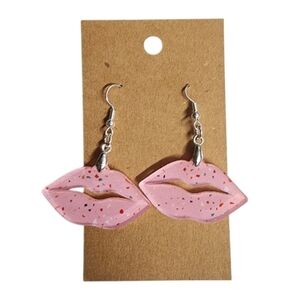 Poppy Kiss Acrylic Drop Earrings